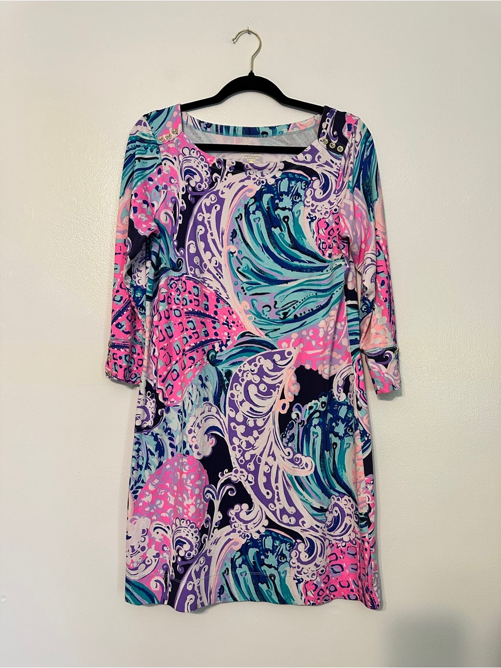 Lilly Pulitzer UPF 50+ Sophie Dress All That She Wants size Large - Picture 3 of 8